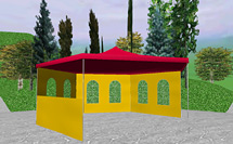 3D-Faltzelte